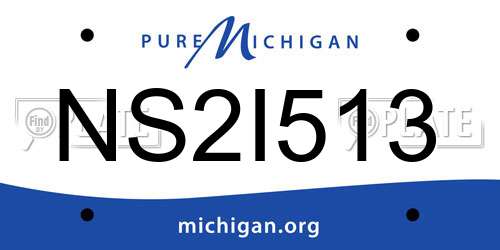 NS2I513 Michigan License Plate