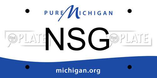 NSG Michigan License Plate