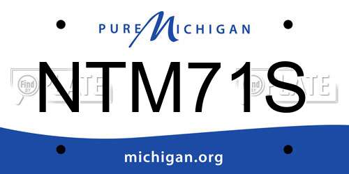 NTM71S Michigan License Plate
