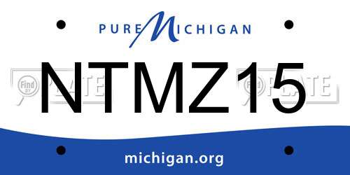 NTMZ15 Michigan License Plate