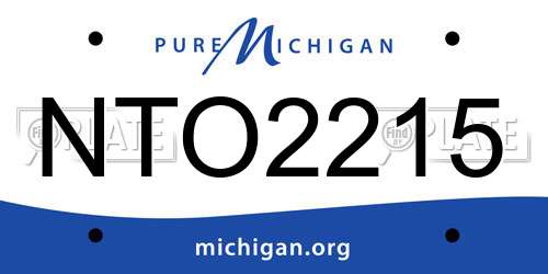 NTO2215 Michigan License Plate