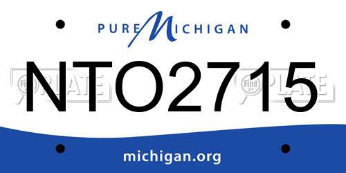 NTO2715 Michigan License Plate