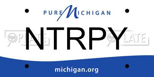 NTRPY Michigan License Plate