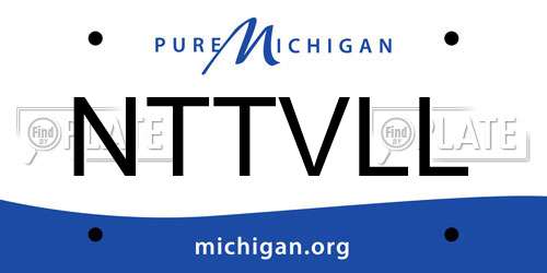 NTTVLL Michigan License Plate