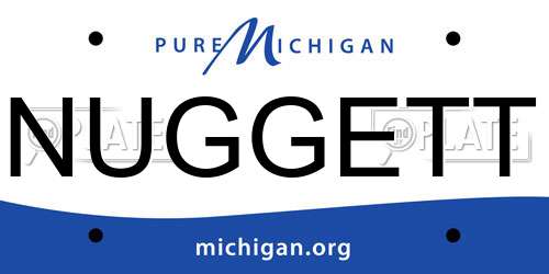 NUGGETT Michigan License Plate