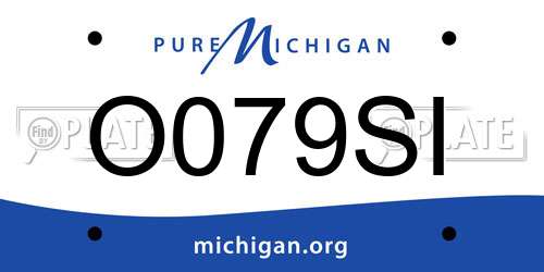 O079SI Michigan License Plate