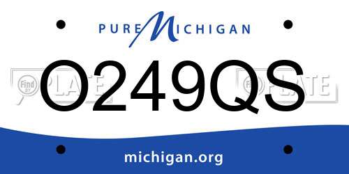 O249QS Michigan License Plate