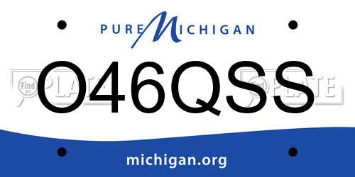 O46QSS Michigan License Plate