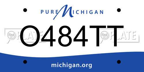 O484TT Michigan License Plate