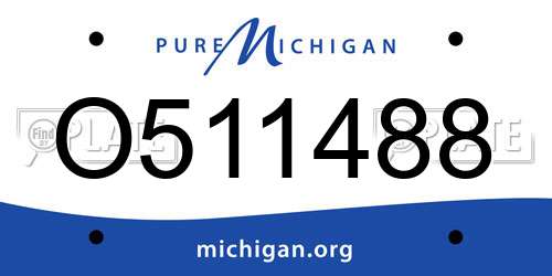 O511488 Michigan License Plate