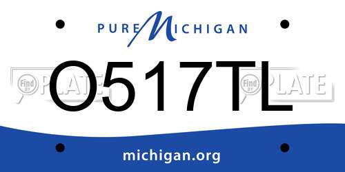 O517TL Michigan License Plate