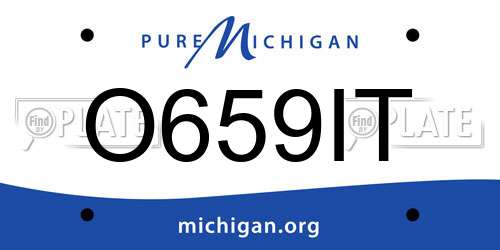 O659IT Michigan License Plate