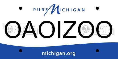 OAOIZOO Michigan License Plate
