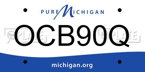 OCB90Q Michigan License Plate