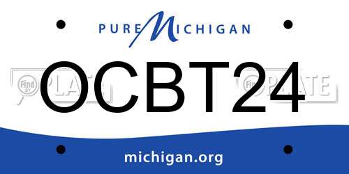 OCBT24 Michigan License Plate