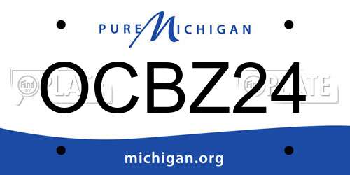 OCBZ24 Michigan License Plate