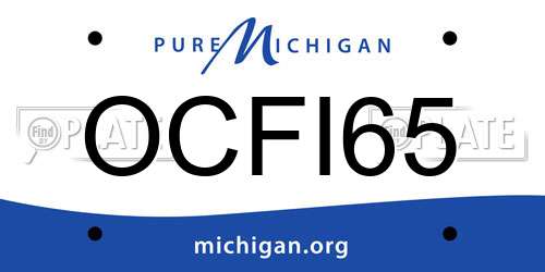 OCFI65 Michigan License Plate