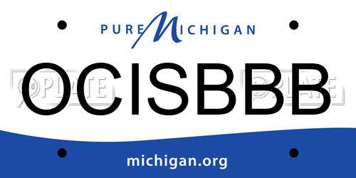 OCISBBB Michigan License Plate