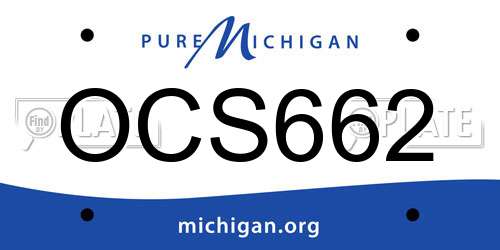 OCS662 Michigan License Plate
