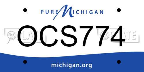 OCS774 Michigan License Plate