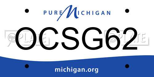 OCSG62 Michigan License Plate