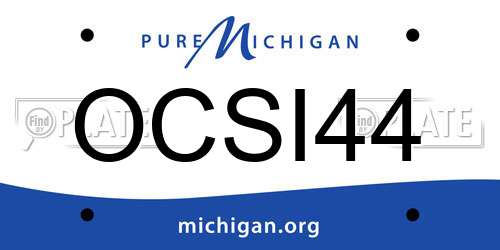 OCSI44 Michigan License Plate