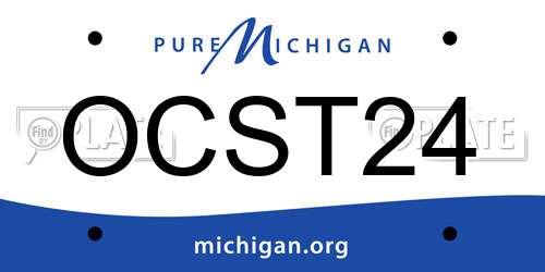 OCST24 Michigan License Plate