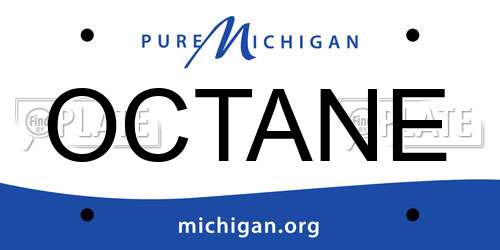 OCTANE Michigan License Plate