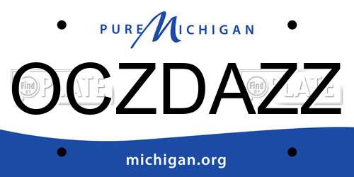 OCZDAZZ Michigan License Plate
