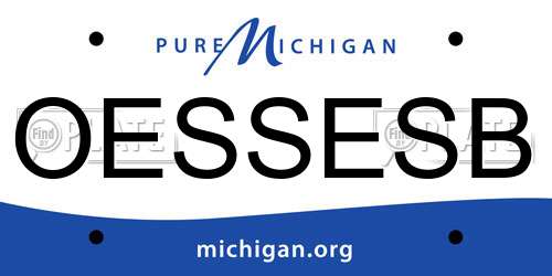 OESSESB Michigan License Plate