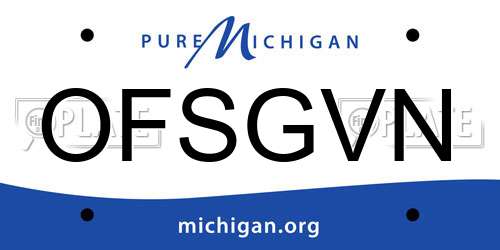 OFSGVN Michigan License Plate