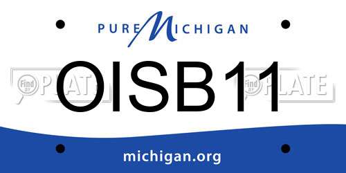 OISB11 Michigan License Plate