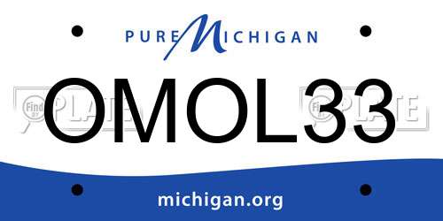 OMOL33 Michigan License Plate