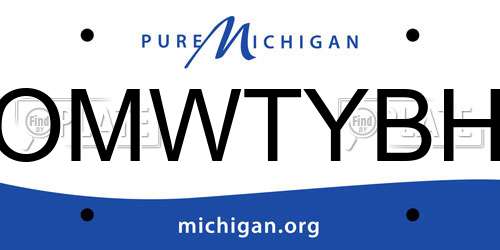 OMWTYBH Michigan License Plate
