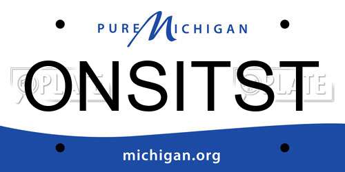 ONSITST Michigan License Plate
