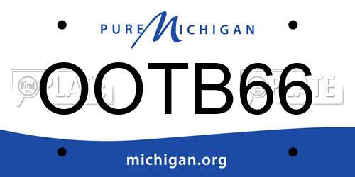 OOTB66 Michigan License Plate