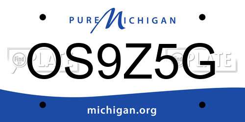 OS9Z5G Michigan License Plate