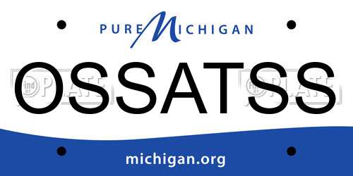OSSATSS Michigan License Plate