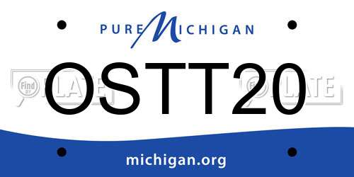 OSTT20 Michigan License Plate