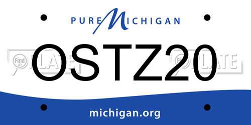 OSTZ20 Michigan License Plate