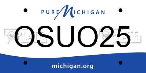 OSUO25 Michigan License Plate