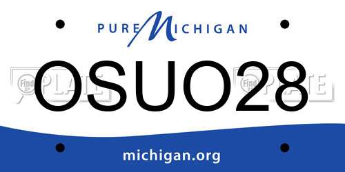 OSUO28 Michigan License Plate