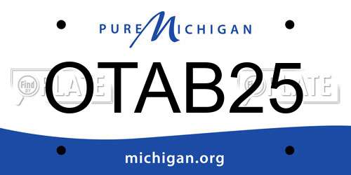 OTAB25 Michigan License Plate