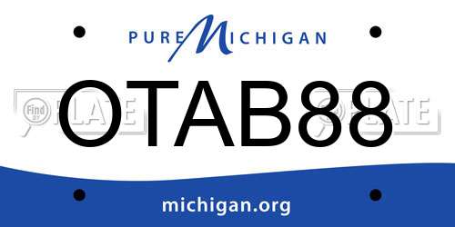 OTAB88 Michigan License Plate
