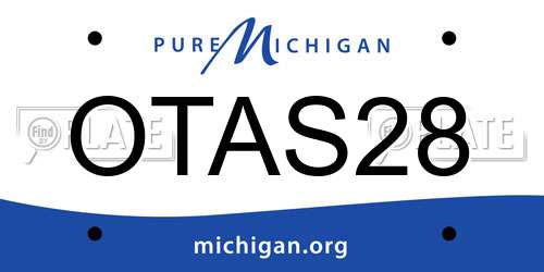 OTAS28 Michigan License Plate