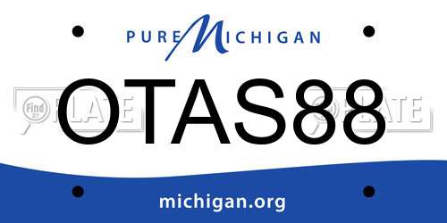 OTAS88 Michigan License Plate