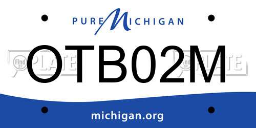 OTB02M Michigan License Plate