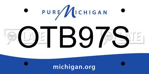 OTB97S Michigan License Plate