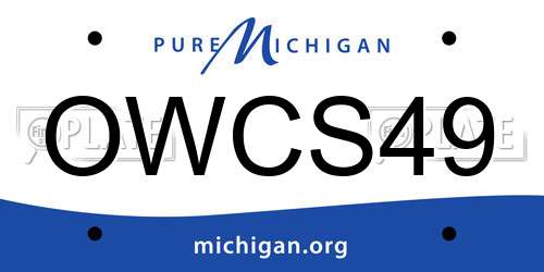 OWCS49 Michigan License Plate