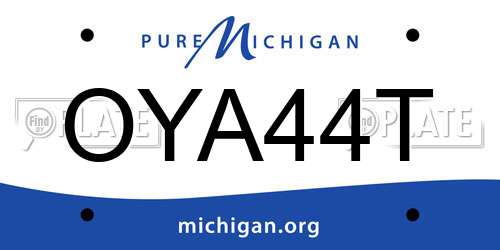 OYA44T Michigan License Plate